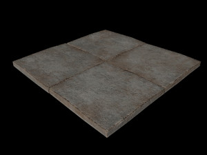 concrete plates road 3Dモデル