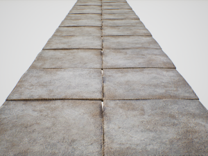 concrete plates road 3Dモデル