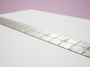 concrete plates road 3Dモデル