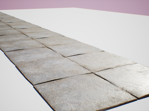 concrete plates road 3Dモデル