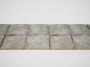 concrete plates road 3Dモデル