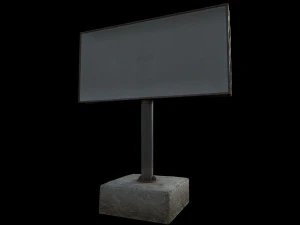 Plakatwand 3D Modell