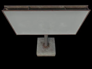 Plakatwand 3D Modell