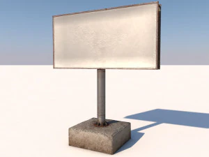 Plakatwand 3D Modell