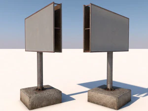 Plakatwand 3D Modell