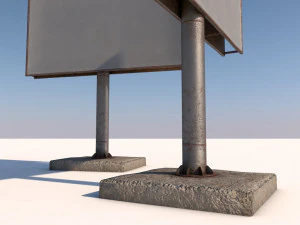 Plakatwand 3D Modell