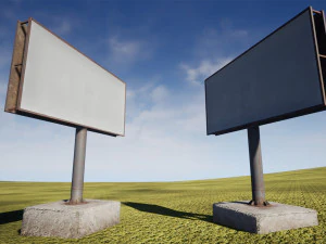 Plakatwand 3D Modell