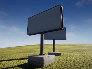 Plakatwand 3D Modell