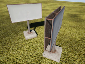 Plakatwand 3D Modell