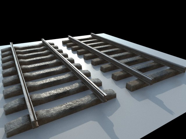 tram rails Modelo 3D .c4d .max .obj .3ds .fbx .stl .blend 