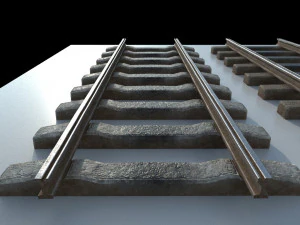 tram rails 3D Model