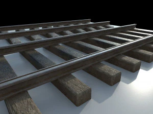 tram rails 3D Model