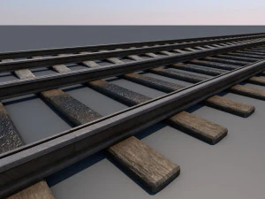 tram rails 3D Model