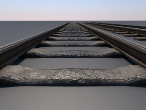 tram rails 3D Model