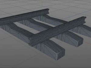 tram rails 3D Model