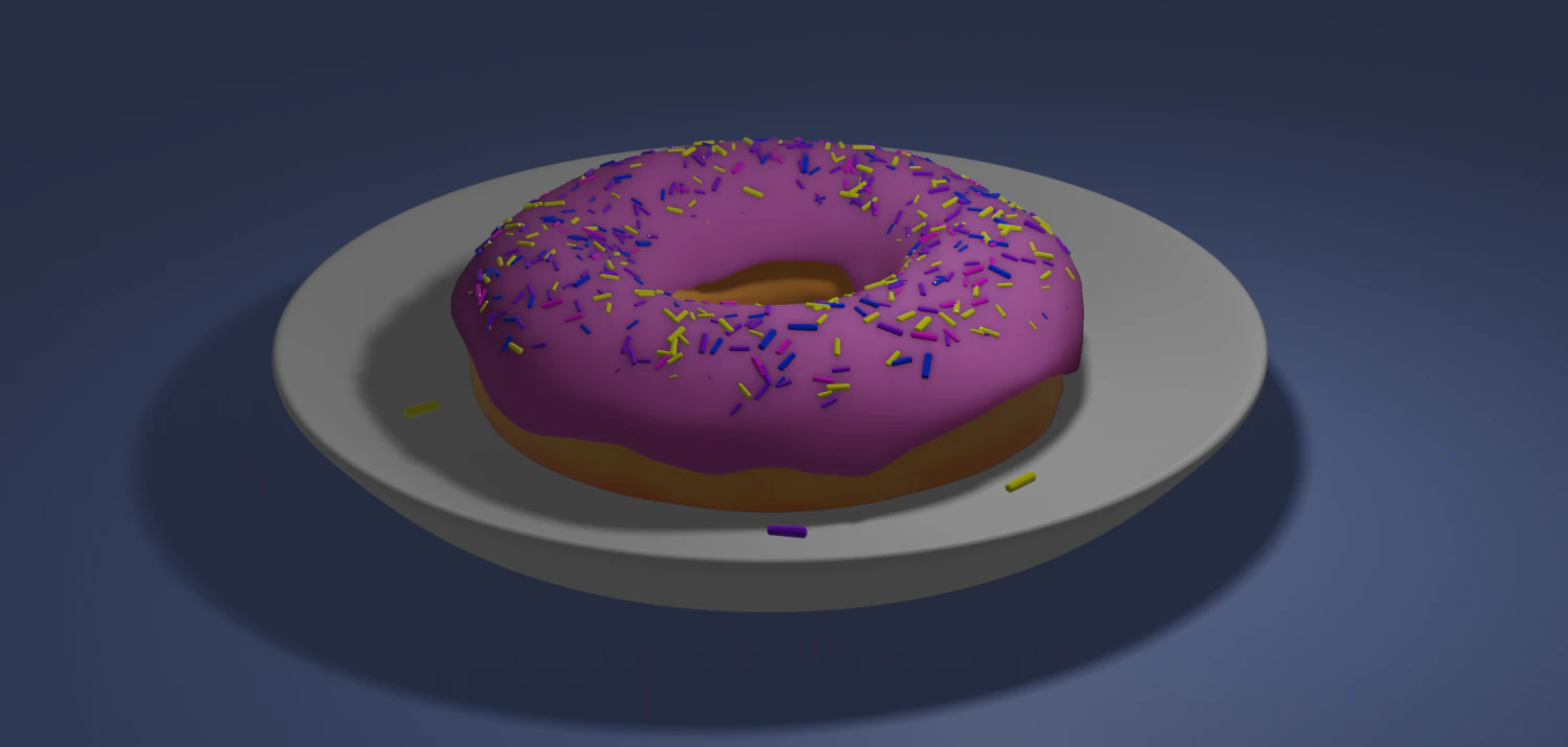 donat 3D Model .c4d .max .obj .3ds .fbx .stl .blend 