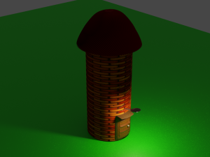 barn tower 3D-Modell