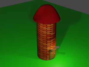 barn tower 3D Модель