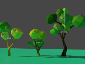 pack and 3 tree Modelo 3D