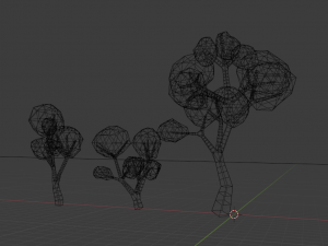 pack and 3 tree Modelo 3D