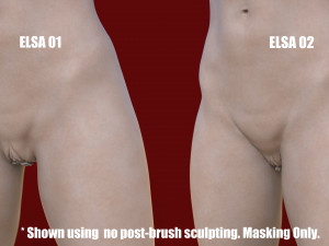 elsa- zbrush vdm- obj- female genital realistic anatomy 3D Модель
