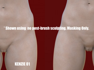 kenzie- zbrush vdm- obj- female genital realistic anatomy 3D 모델