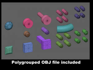 jewelry tool- imm curve brush- gems and cutters for zbrush v2 Model 3D