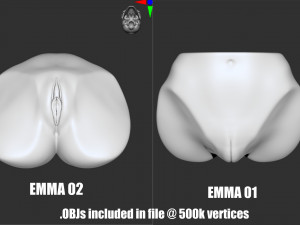 EMMA - zbrush VDM- OBJ- female anatomy Modello di stampa 3D