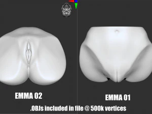 EMMA - zbrush VDM- OBJ- female anatomy 3D Print Model