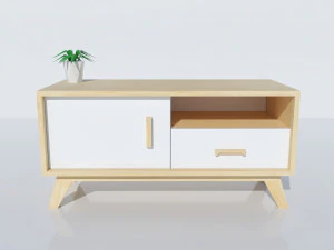 北欧キャビネット 3Dモデル