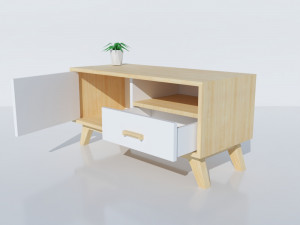 scandinavian cabinet Model 3D