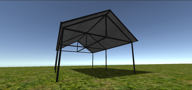 carport 3D 모델 .c4d .max .obj .3ds .fbx .stl .blend 