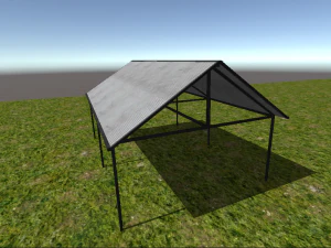 Carport 3D Modell