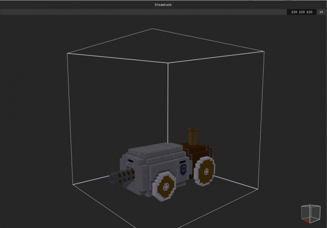 steamtank 3Dモデル .c4d .max .obj .3ds .fbx .stl .blend 