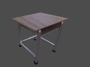 school old class room Modelo 3D