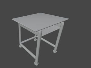 school old class room Modelo 3D