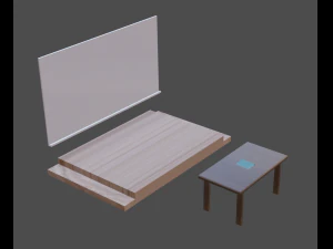 school old class room 3D Model