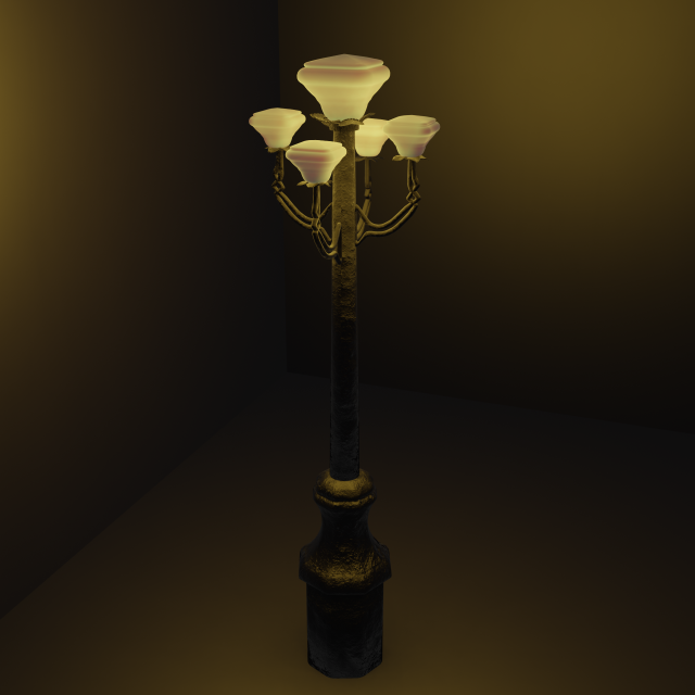 Street light Modelo 3D .c4d .max .obj .3ds .fbx .stl .blend 