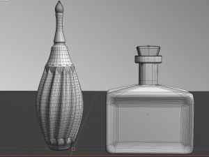 Bottles and vials 3D-Modell