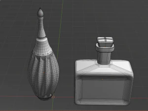 Bottles and vials 3D Model