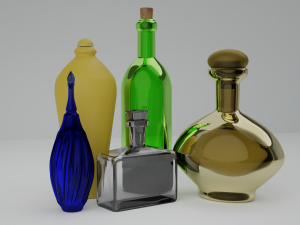 Bottles and vials Modelo 3D