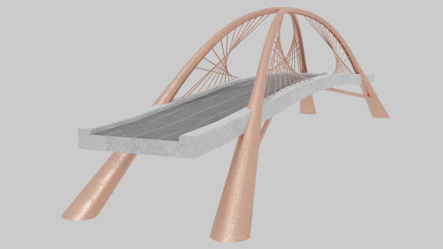 桥 3D 模型 .c4d .max .obj .3ds .fbx .stl .blend 