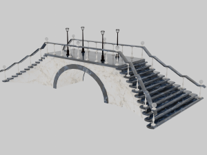 Stone bridge or porch Modelo 3D