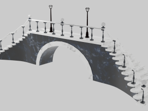 Stone bridge or porch 3D Model