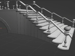 Stone bridge or porch 3D Model