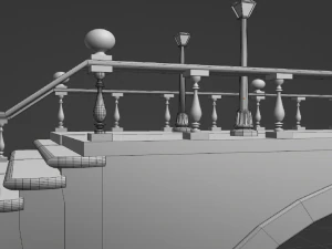 Stone bridge or porch 3D Model