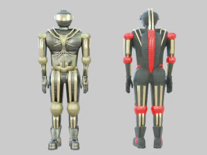 Protective suit or android robot 3D Model