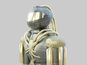 Protective suit or android robot 3Dモデル