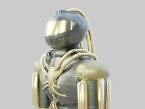 Protective suit or android robot 3D Model