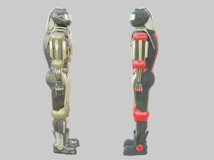Protective suit or android robot 3Dモデル